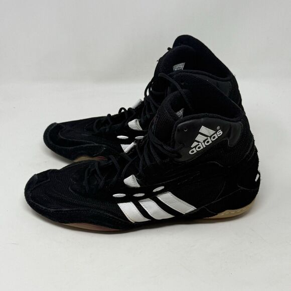 Adidas Tyrint Wrestling Boxing Shoes Mens 10 Black Suede Mesh Sneakers Vintage main image 15